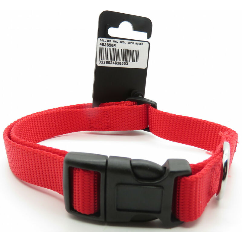 

Zolux - collar de nylon. tamaño 40 - 50 cm. 20 mm. color rojo. para el perro.