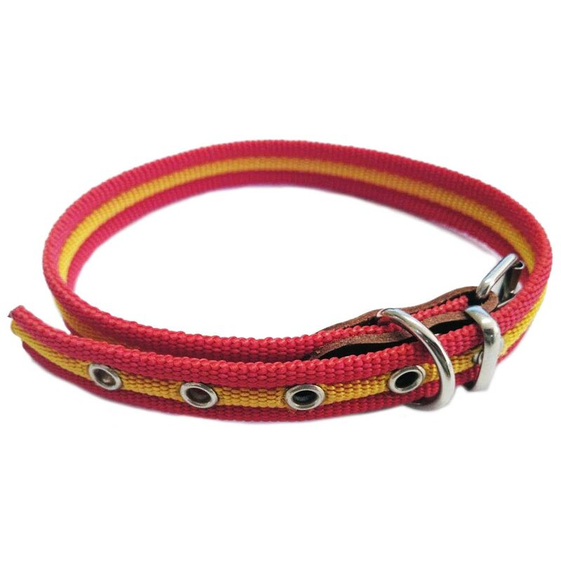 

Collar de perro bandera de España | Collar de perro de algodon | Collar 40 cms