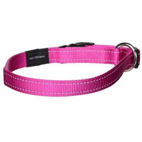 Collar de perro | Collar de nailon para perro | Collar de perro rosa talla L