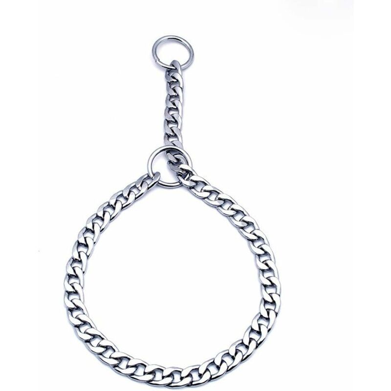 

Collar de perro de hierro sólido Cadena de metal ajustable Collar de entrenamiento para mascotas grande