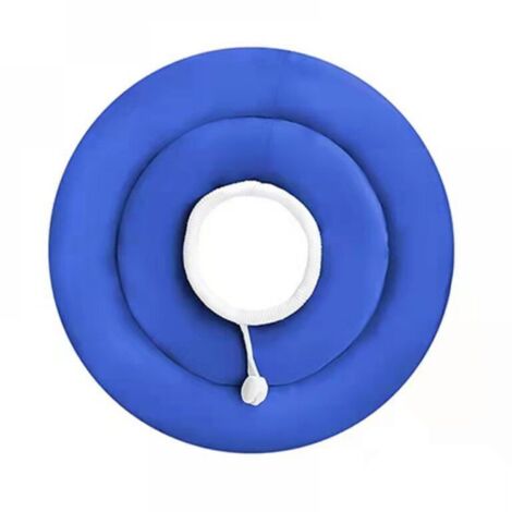 Collar de recuperación azul para perros y gatos, antilamidos y antiarañazos, ajustable para gatos y perros pequeños, suministros para mascotas (M)