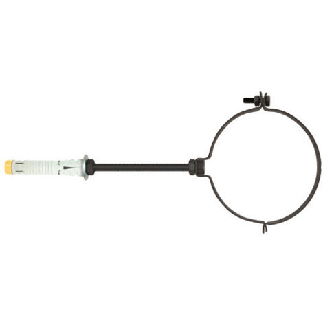 Collar de sujeción para tubo Ø 8 cm negro – fijación rápida de tubos – Universal