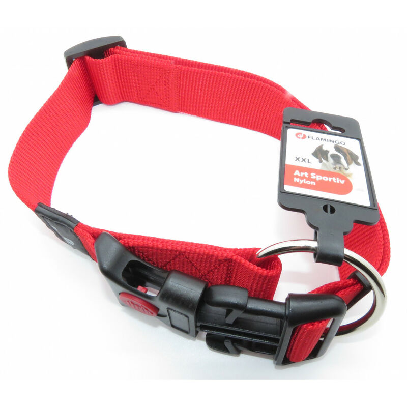

Collar de Ziggi Rojo 55 -75 cm. 40 MM . tamaño XXL. para perro.