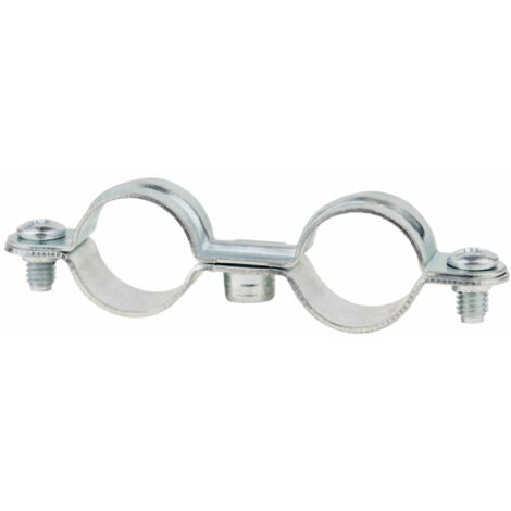 Collar doble M7 - Zincado 8-10 - Caja de 50