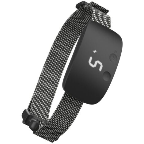Collar eléctrico, collar antiladridos, funciona con pilas, banda reflectante, botones táctiles, resistente al agua y al polvo, para perros pequeños y grandes, 7 niveles, sonido, descarga eléctrica, vi