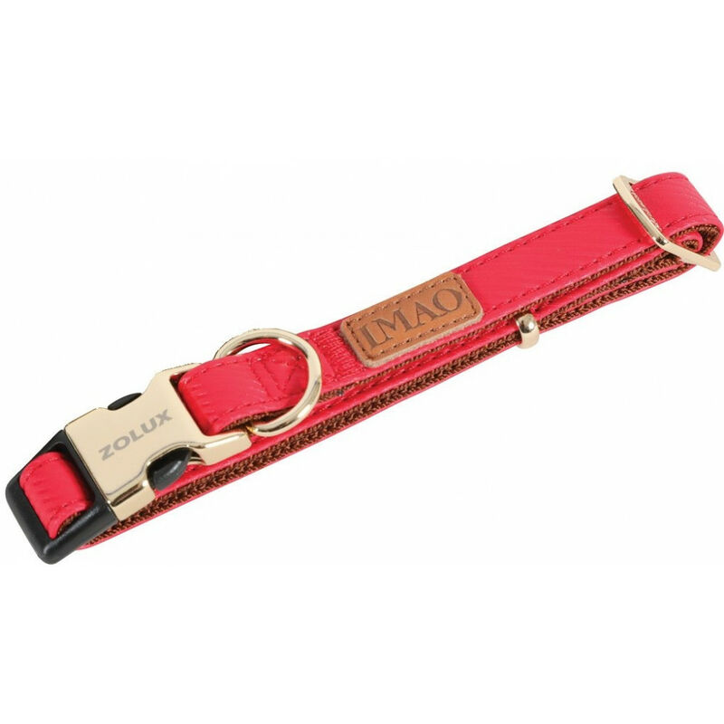 

Collar IMAO MAYFAIR. 20 mm. ajustable. color rojo. para perro.