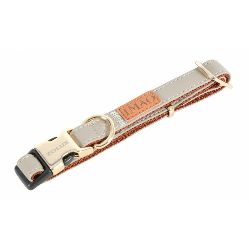 

Collar IMAO MAYFAIR. 25 mm. ajustable. color topo. para perro.