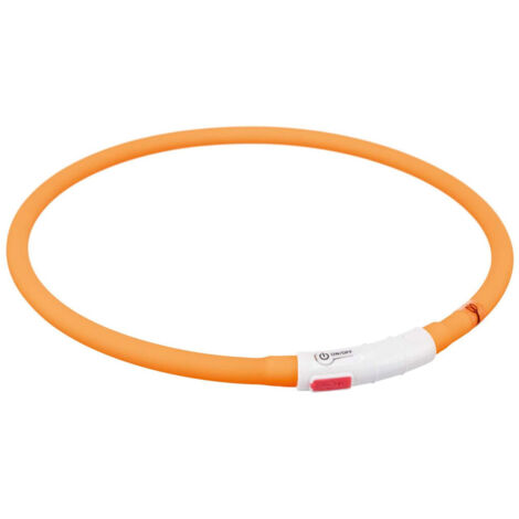 Collar LED para Mascotas Trixie Naranja Talla única