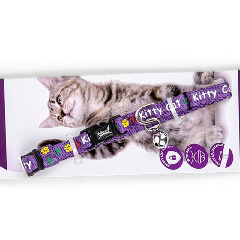 

Collar para gatos KITTY púrpura 16-25cm x 8mm