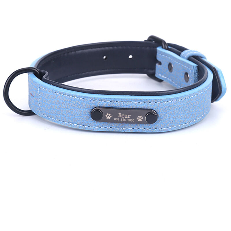 

Collar para mascotas, collar para perro, collar de marca anti-perdida,azul, XL / 43-53CM