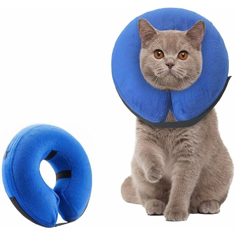

Collar para perro Collar inflable para perro Collar protector Collar ajustable para mascotas Cómodo collar protector con cierre de velcro