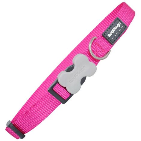 Collar para perro red dingo liso fucsia (2,5 x 41-63 cm)