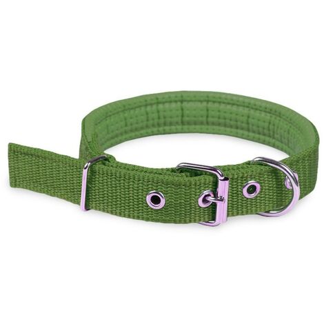 Collar para perros en diferentes colores (38 x 2 cm) mod. PHOENIX - TALLA S  Color: Verde