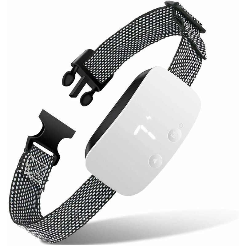 

Collar para perros collar de adiestramiento automático con modos de ruido / vibración / choque, 5 niveles de sensibilidad, recargable e impermeable