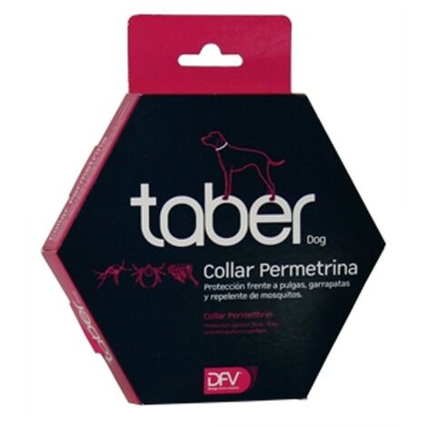 Collar permetrina Taberdog 60 cms | Collar contra pulgas y garrapatas para perros | Collas anti-pulgas