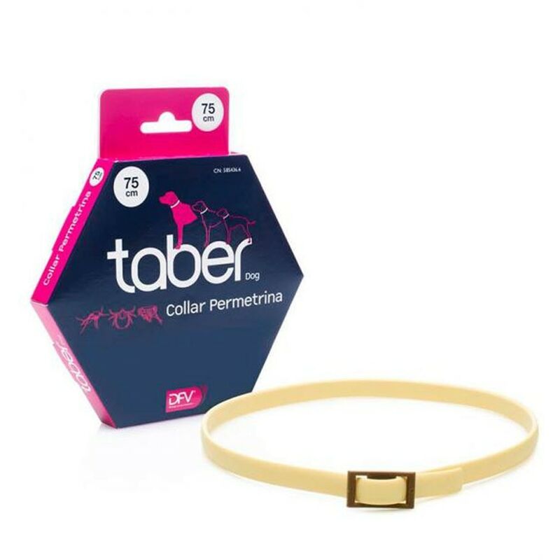 

Collar permetrina Taberdog 75 cms | Collar contra pulgas y garrapatas para perros | Collas anti-pulgas