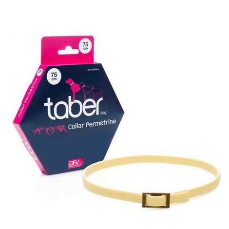 Collar permetrina Taberdog 75 cms | Collar contra pulgas y garrapatas para perros | Collas anti-pulgas