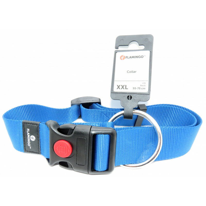 

Collar Ziggi azul 55 -75 cm. 40 MM . tamaño XXL. para perro.