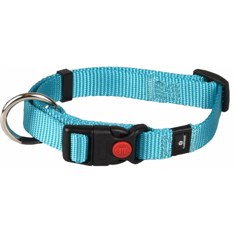 

Collar Ziggi turquesa 30 -45 cm. 15 MM . tamaño S. para el perro.