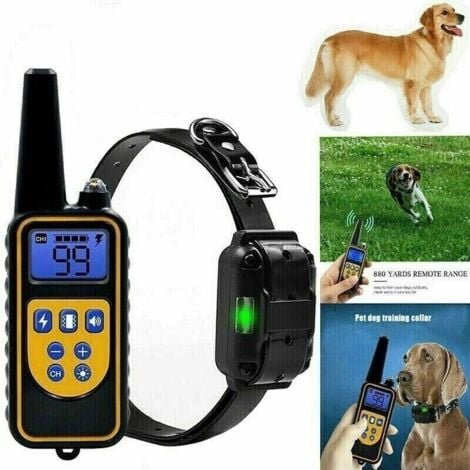 ZENCOCCO COLLARE 800M IMPERMEABILE TELECOMANDO CANI SCOSSA ELETTRICO ADDESTRAMENTO LCD