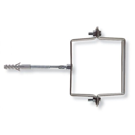 COLLARE ACCIAIO FISCHER QUADRO Ø100X100MM SCP100V VERN.MAR.