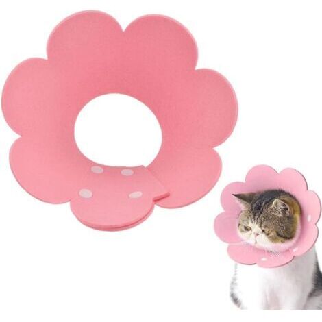 Collare anti-leccamento e anti-graffio per gatti, collare anti-morso per gatti, collari per animali domestici, collare anti-leccamento per gatti e cuccioli (rosa)