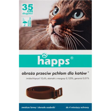 Collare antipulci e zecche Happs da 35 cm per gatti