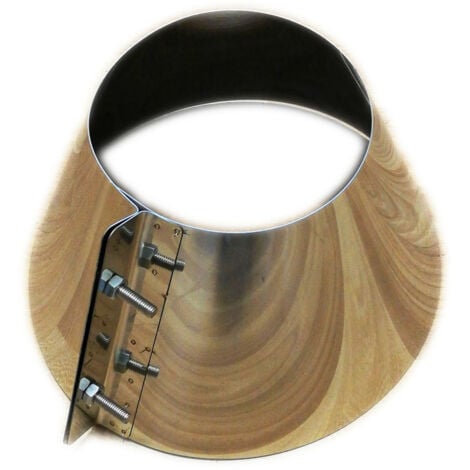 Collare conico scossalina inox 5 decimi aisi 304 per tubo da 200mm