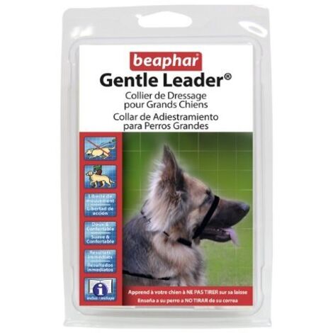 Collare di addestramento del leader delicato Beaphar per cani e cuccioli - Black - taglia L
