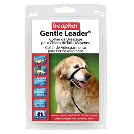 Collare di addestramento del leader delicato Beaphar per cani e cuccioli - Black - taglia M