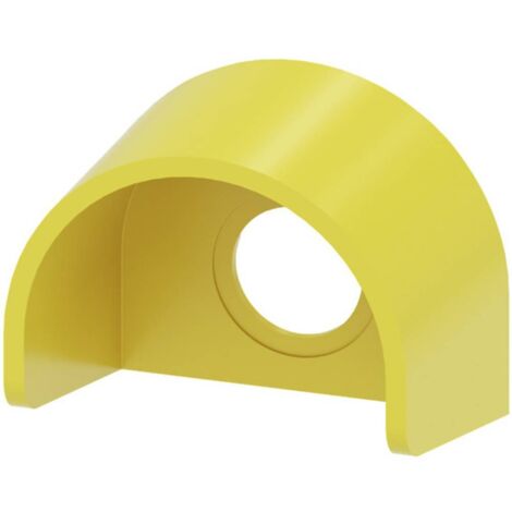 Collare di protezione per pulsante a fungo di arresto emergenza, con e senza serratura RONIS, esecuzione 22 mm, giallo, plastica