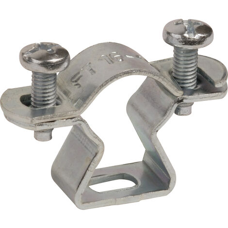 Collare Fissatubo Per tubi in metallo o tubi PVC  Diametro tubo (in mm) 16÷18 Diametro tubo (in pollici) 3/8