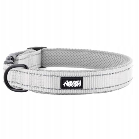 Collare HUGGY DOGGY per Jack Russell Terrier REFLECTIVE grigio con regolazione S