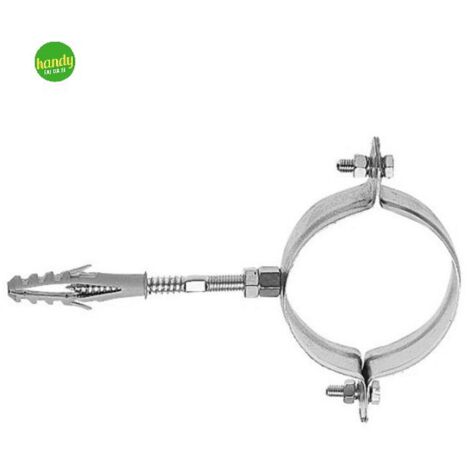 Collare in acciaio zincato Ambra Water per tubi in pvc e pluviali Ø120 2pz