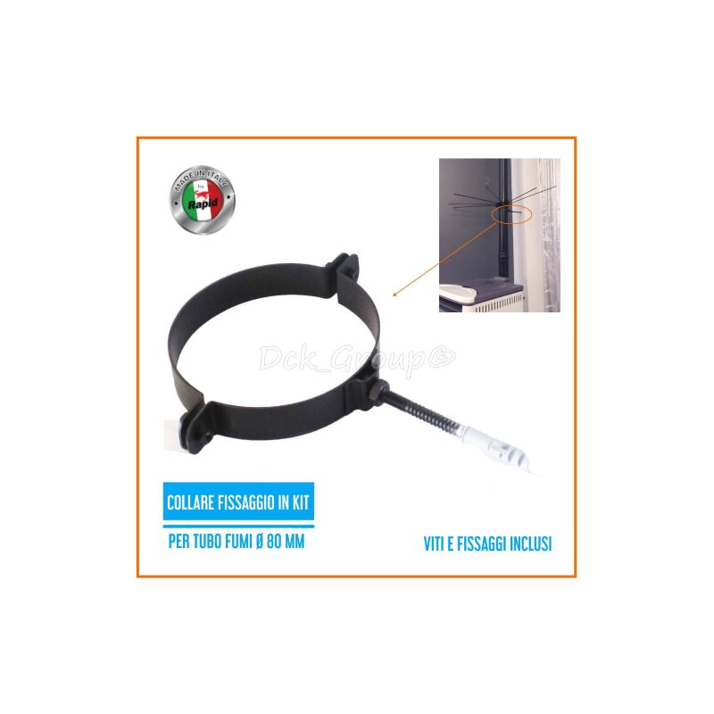 GUARNIZIONE SCARICO FUMI PER INSERTI A PELLET MONTEGRAPPA-CADEL - Foto 3