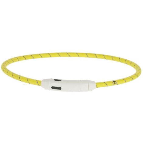 Collare LED - KERBL - Maxi Safe - Giallo - 65 cm x 10 mm