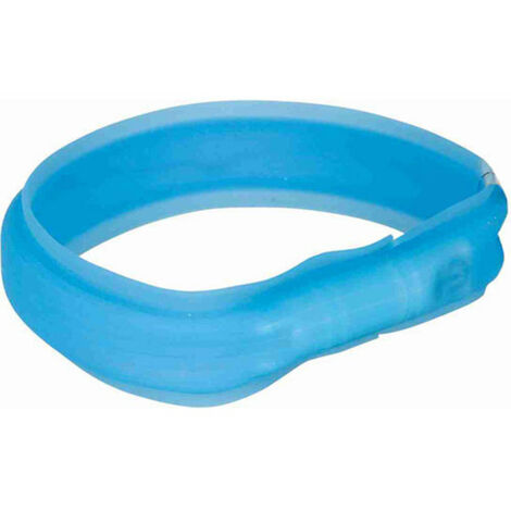 Collare LED per Animali Domestici Trixie Flash USB Azzurro M/L