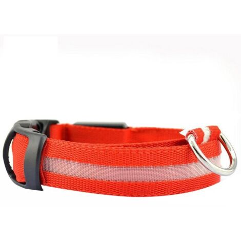 Collare LED per cani, rosso