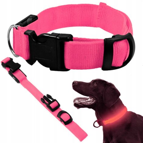 Collare luminoso 45-52 cm rosa (240) GABA
