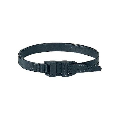 Collare nero lunghezza 262 mm, Diametro serraggio da 26 a 62 mm, Larghezza 9 mm, Protetti dai raggi ultra-violetti