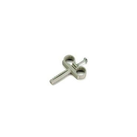 Collare nylon doppio ø18 per fissaggio tubo rame 270180200