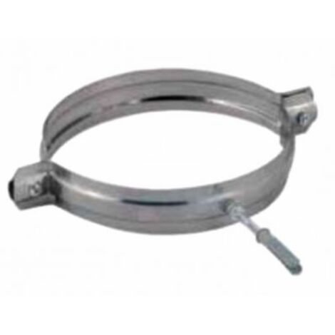 COLLARE PARETE FISSA TUBO  - DIAMETRO 80MM - INOX AISI304 STUFA A PELLET