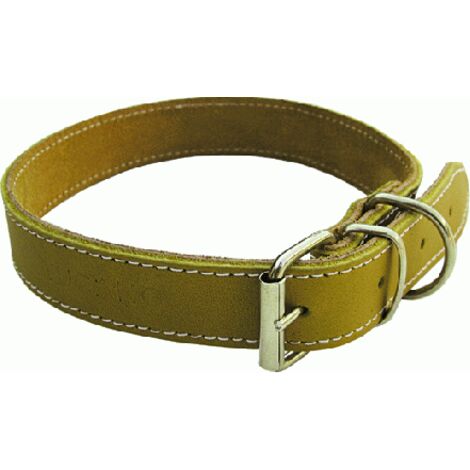 collare per cane in pelle di bufalo cucito larg mm 12 lun cm 32 collari cani