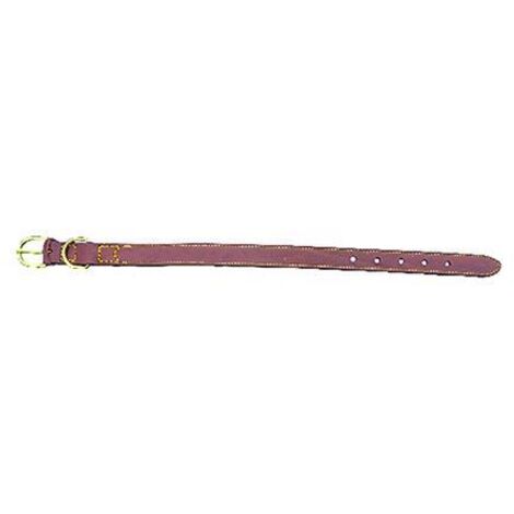 Collare Per Cane  Larg. Mm 25 Lung. Cm 56 Cf. 6 Pz - In Cuoio Cucito. Con Fibbia