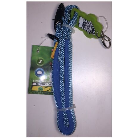 Collare per cani extra morbido blu - Taglia XS-S 25-40 cm - Codice QR - Friskies Purina