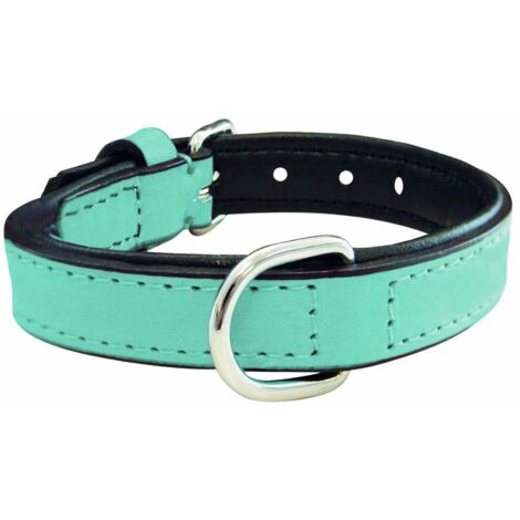 Collare per Cani Gloria 30 cm Trapunta Pelle Azzurro