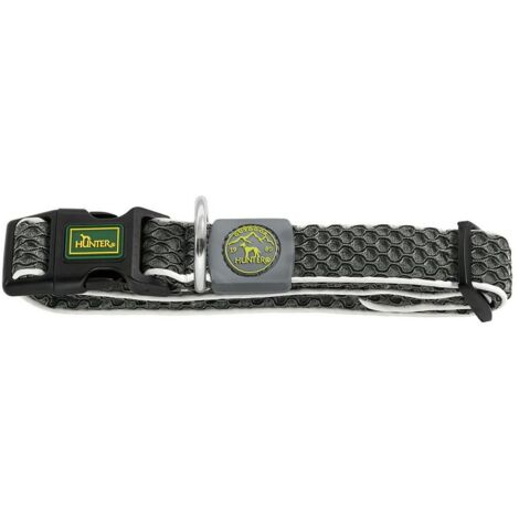 Collare per Cani Hunter Basic Filo Antracite Taglia S (30-43 cm)