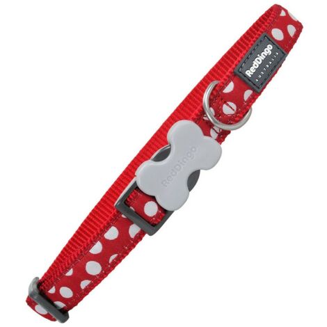 Collare per Cani Red Dingo Pois (1,5 x 24-36 cm)