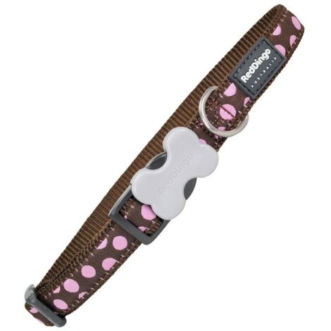 Collare per Cani Red Dingo Pois (1,5 x 24-36 cm)