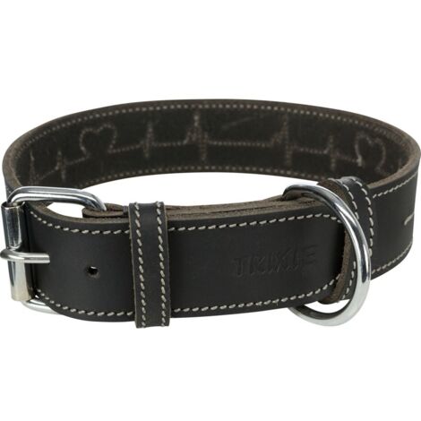 Collare per Cani Trixie Heartbeat Nero L/XL 55-65 cm